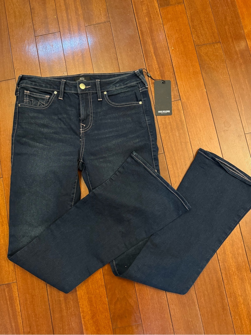 NWT True Religion BECCA Dark Indigo Boot Leg Women’s Jeans 28